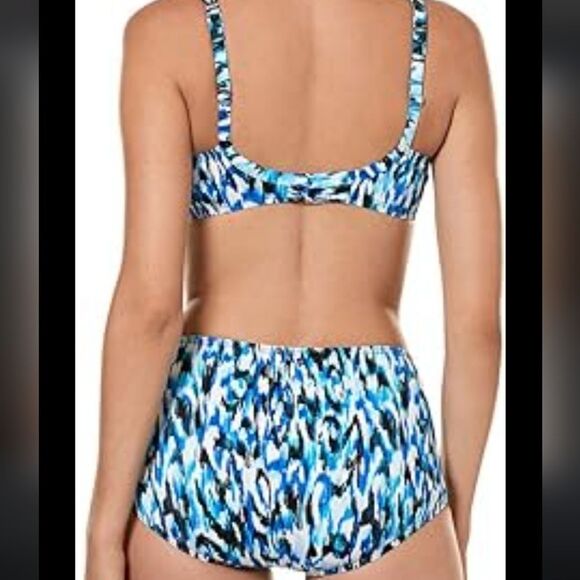 NWT  SET Miraclesuit underwire swim bikini top 34DD/L bottom 12 - Picture 2 of 14